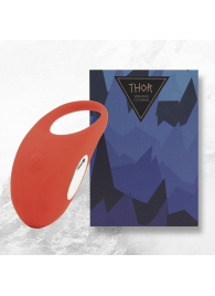 Красное кольцо с вибрацией Thor Cockring - FeelzToys - в Москве купить с доставкой