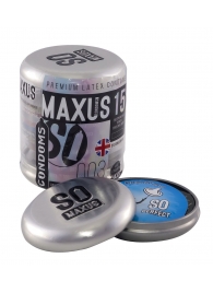 Экстремально тонкие презервативы MAXUS Extreme Thin - 15 шт. - Maxus - купить с доставкой в Москве