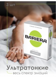 Ультратонкие презервативы Bariera Ultra Thin - 3 шт. - Bariera - купить с доставкой в Москве