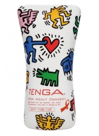 Мастурбатор-туба Keith Haring Soft Tube CUP - Tenga - в Москве купить с доставкой