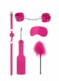 Розовый игровой набор БДСМ Introductory Bondage Kit №4 - Shots Media BV - купить с доставкой в Москве