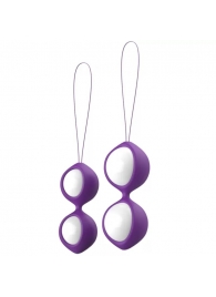 Фиолетово-белые вагинальные шарики Bfit Classic - B Swish