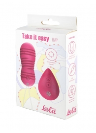Розовые вагинальные виброшарики с пультом ДУ Ray - 8,3 см. - Lola Games