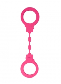 Розовые силиконовые наручники - Le Frivole - купить с доставкой в Москве