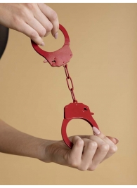 Красные стальные наручники - Le Frivole - купить с доставкой в Москве