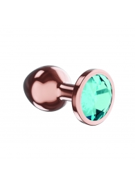 Пробка цвета розового золота с малиновым кристаллом Diamond Topaz Shine L - 8,3 см. - Lola Games - купить с доставкой в Москве