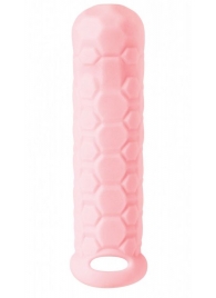 Розовый фаллоудлинитель Homme Long - 15,5 см. - Lola Games - в Москве купить с доставкой