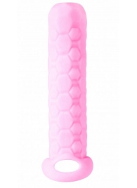 Розовый фаллоудлинитель Homme Long - 13,5 см. - Lola toys - в Москве купить с доставкой