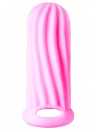 Розовый фаллоудлинитель Homme Wide - 11 см. - Lola toys - в Москве купить с доставкой