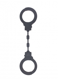 Темно-серые силиконовые наручники - Le Frivole - купить с доставкой в Москве