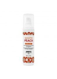 Разогревающее массажное масло Gourmet White Peach Organic с органическими ингредиентами - 50 мл. - Exsens - купить с доставкой #SOTBIT_REGIONS_UF_V_REGION_NAME#