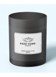 Свеча в чёрном стеклянном стакане - 200 мл. - EGZO - купить с доставкой в Москве