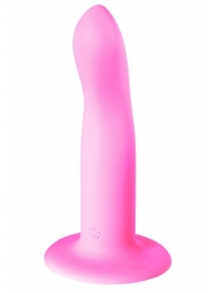 Розовый нереалистичный дилдо Stray - 16,6 см. - Lola Games
