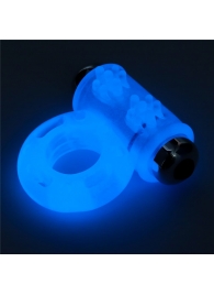 Голубое, светящееся в темноте эрекционное виброкольцо Lumino Play Vibrating Penis Ring - Lovetoy - в Москве купить с доставкой