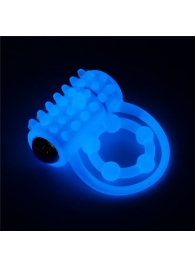 Голубое, светящееся в темноте виброкольцо Lumino Play Vibrating Penis Ring - Lovetoy - в Москве купить с доставкой