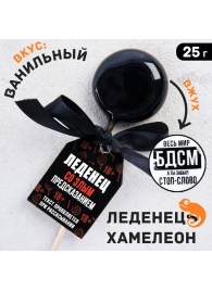 Леденец на палочке «Весь мир БДСМ» со злым предсказанием и вкусом ванили - 25 гр. - Сима-Ленд - купить с доставкой #SOTBIT_REGIONS_UF_V_REGION_NAME#