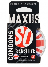 Ультратонкие презервативы в пластиковом кейсе MAXUS AIR Sensitive - 3 шт. - Maxus - купить с доставкой в Москве