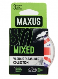Презервативы в пластиковом кейсе MAXUS AIR Mixed - 3 шт. - Maxus - купить с доставкой в Москве