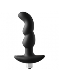 Черная вибропробка для простаты FantASStic Vibrating Prostate Plug - 14,5 см. - Dream Toys - в Москве купить с доставкой