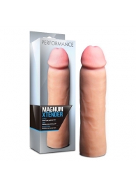 Телесная фаллическая насадка на пенис Magnum Xtender - 23 см. - Blush Novelties - #SOTBIT_REGIONS_UF_V_REGION_NAME# купить с доставкой