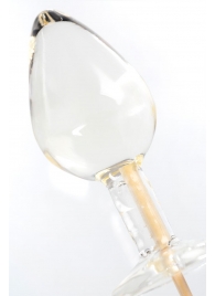 Прозрачный леденец в форме малой анальной пробки со вкусом пина колада - Sosuчki - купить с доставкой в Москве