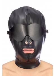Маска-шлем с отверстием для рта и съемными шорами - Fetish Tentation - купить с доставкой в Москве