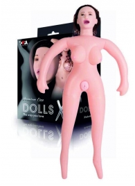 Надувная секс-кукла брюнетка с реалистичной головой - ToyFa - в Москве купить с доставкой