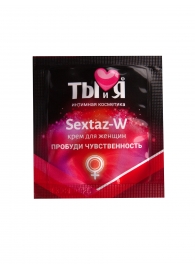 Возбуждающий крем для женщин Sextaz-W в одноразовой упаковке - 1,5 гр. - Биоритм - купить с доставкой в Москве