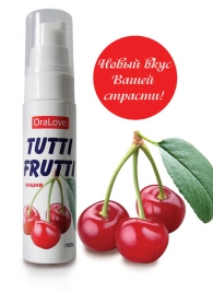 Гель-смазка Tutti-frutti с вишнёвым вкусом - 30 гр. - Биоритм - купить с доставкой в Москве