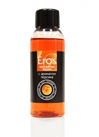 Массажное масло Eros exotic с ароматом персика - 50 мл. - Биоритм - купить с доставкой в Москве