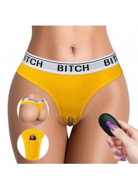 Сексуальные трусики с вибропулей Bitch Vibrating Panties - Size S - Lovetoy