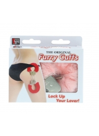 Металлические наручники с розовой меховой опушкой METAL HANDCUFF WITH PLUSH PINK - Dream Toys - купить с доставкой в Москве