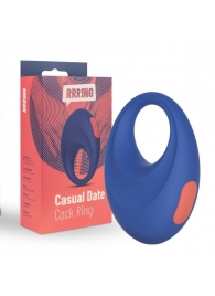Синее эрекционное кольцо RRRING Casual Date Cock Ring - FeelzToys - в Москве купить с доставкой