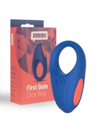 Синее эрекционное кольцо RRRING First Date Cock Ring - FeelzToys - в Москве купить с доставкой