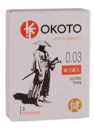 Ультратонкие презервативы OKOTO Ultra Thin - 3 шт. - Sitabella - купить с доставкой в Москве