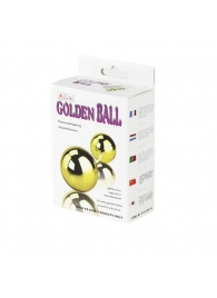Золотистые шарики с вибрацией Goden Balls - Baile