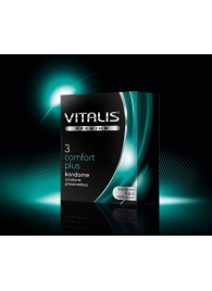 Контурные презервативы VITALIS PREMIUM comfort plus - 3 шт. - Vitalis - купить с доставкой в Москве