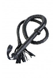 Длинный кожаный кнут с хлопушками на конце - ToyFa - купить с доставкой #SOTBIT_REGIONS_UF_V_REGION_NAME#