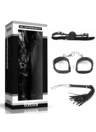 БДСМ-набор Deluxe Bondage Kit: наручники, плеть, кляп-шар - Lovetoy - купить с доставкой в Москве