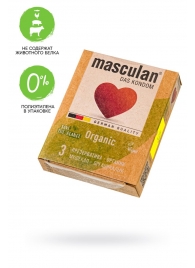 Экологически чистые презервативы Masculan Organic - 3 шт. - Masculan - купить с доставкой в Москве