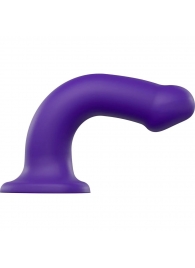Фиолетовый фаллоимитатор-насадка Strap-On-Me Dildo Dual Density size L - 19 см. - Strap-on-me - купить с доставкой #SOTBIT_REGIONS_UF_V_REGION_NAME#