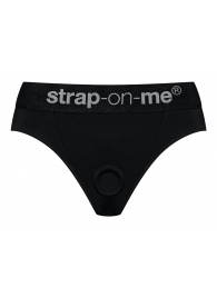 Черные трусики для насадок Heroine Lingerie Harness - size M - Strap-on-me - купить с доставкой #SOTBIT_REGIONS_UF_V_REGION_NAME#