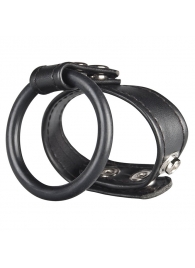 Двойное кольцо выносливости на пенис DUAL STAMINA RING - BlueLine - в Москве купить с доставкой