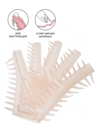 Телесная перчатка-мастубратор для чувственного массажа - Штучки-дрючки - в Москве купить с доставкой