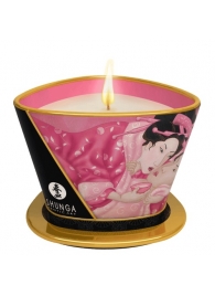Массажная свеча Rose Petals с ароматом розы - 170 мл. - Shunga - купить с доставкой в Москве
