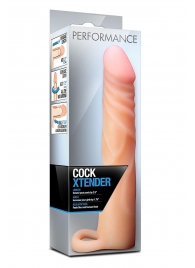 Телесная насадка на пенис Cock Xtender - 17,7 см. - Blush Novelties - в Москве купить с доставкой