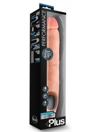 Телесная насадка-удлинитель 11.5 Inch Silicone Cock Sheath Penis Extender - 29,2 см. - Blush Novelties - в Москве купить с доставкой