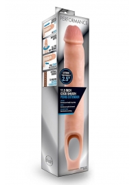 Телесная насадка на пенис 11.5 Inch Cock Sheath Penis Extender - 29,2 см. - Blush Novelties - в Москве купить с доставкой