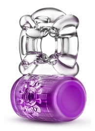 Фиолетовое эрекционное виброкольцо Pleaser Rechargeable C-Ring - Blush Novelties - в Москве купить с доставкой