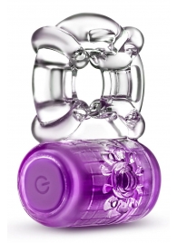 Фиолетовое эрекционное виброкольцо One Night Stand Vibrating C-Ring - Blush Novelties - в Москве купить с доставкой